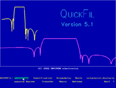 SW QuickFil - program pro návrh filtrů