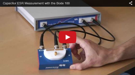 Capacitor ESR Measurement with the Bode 100