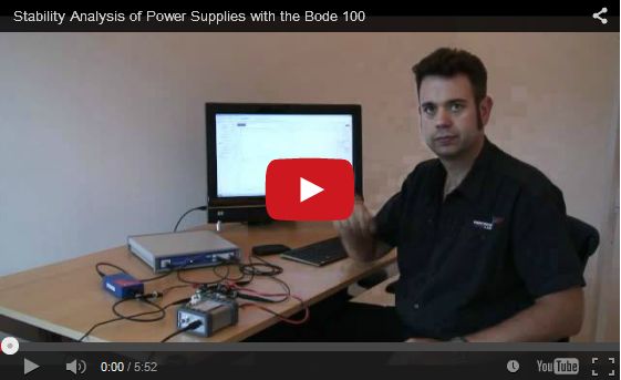 Stability analysis of Power Supplies with the Bode 100